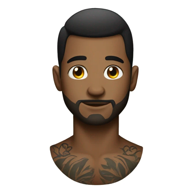 Man with tatoos sticker