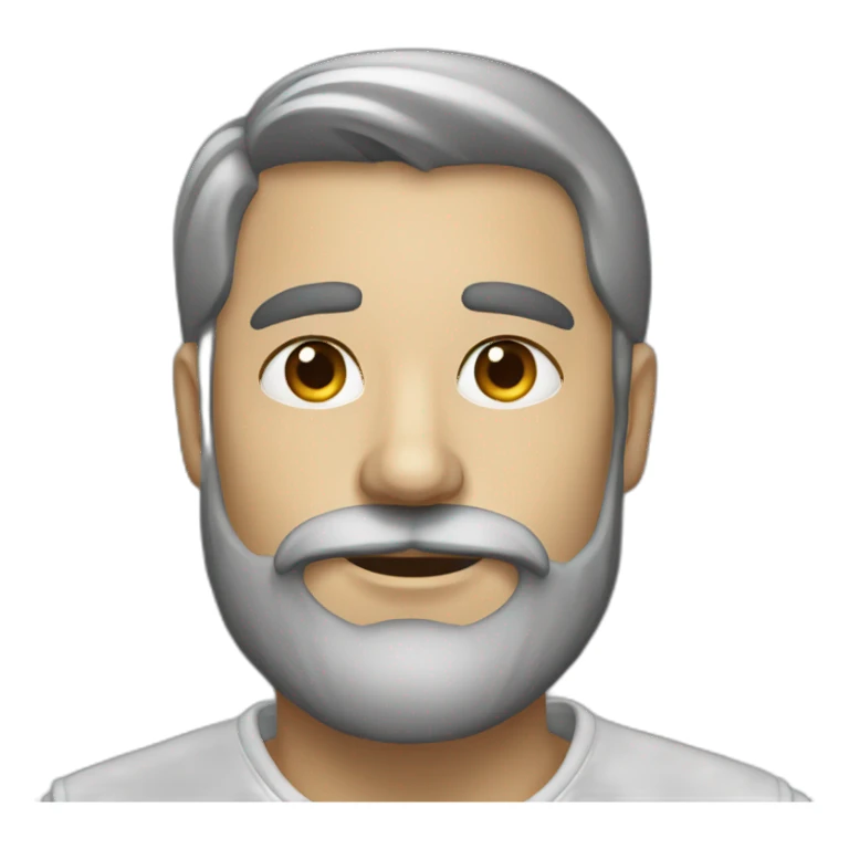 pintor con barba blanca sticker