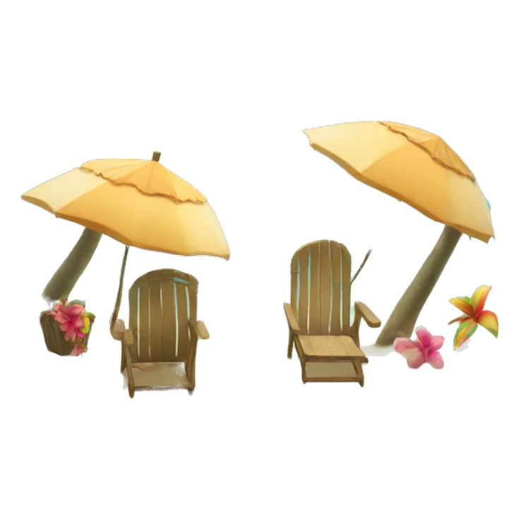 Tropical holiday sticker