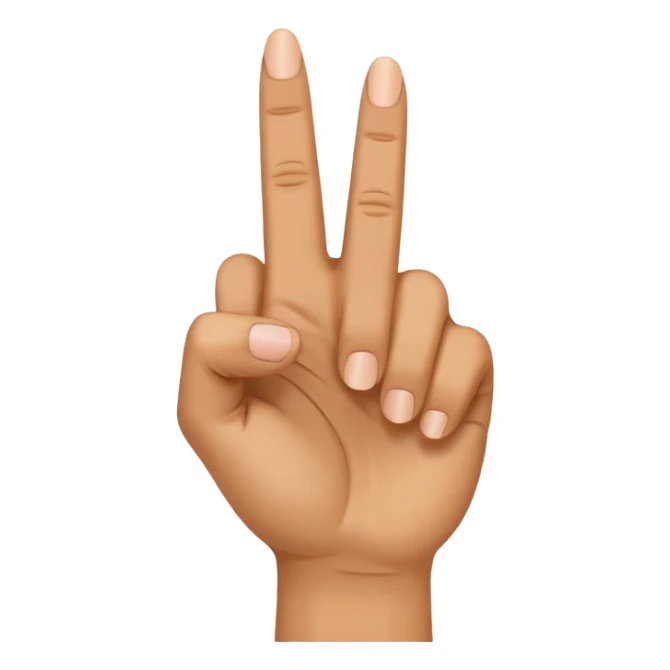 Orta parmak. ile nah çekmek  sticker