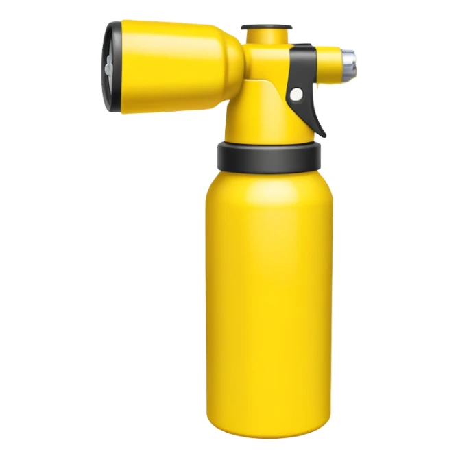 pepper spray can with spray coming out sticker