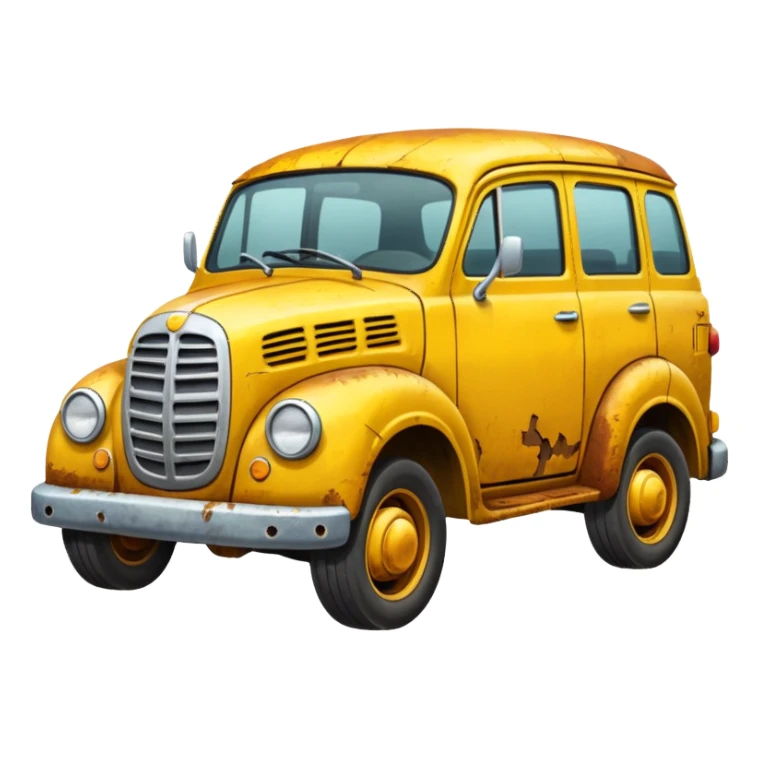 Broken Urban Vehicle yellow sticker