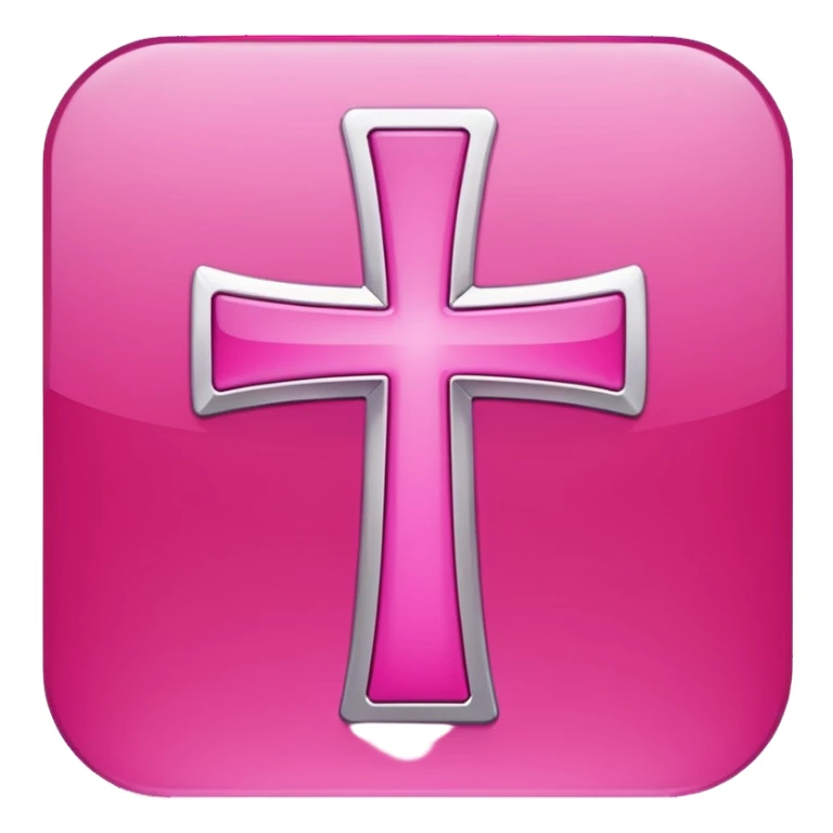 mac os icon pink cross icon sticker