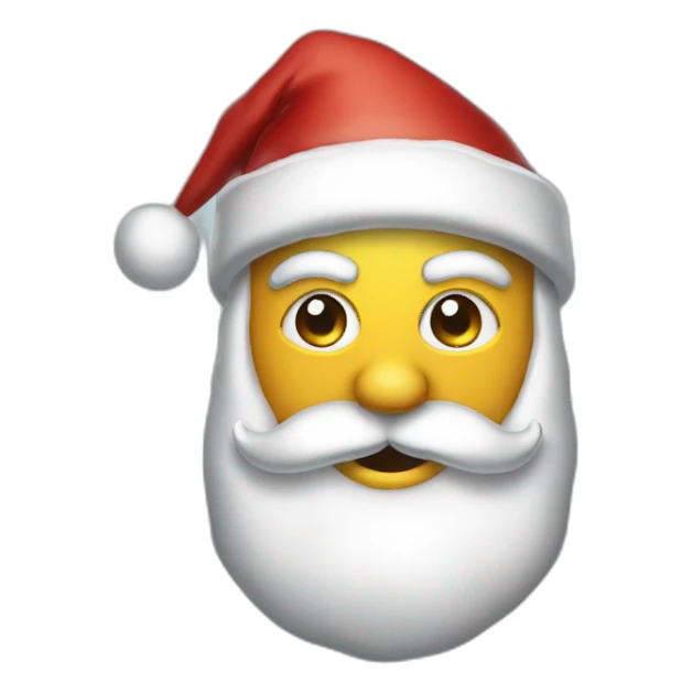 Santa Claus waring mask sticker