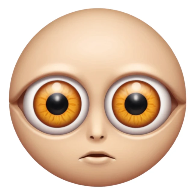 different coloured eye balls sticker