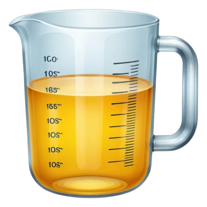 Measuring cup glass sticker