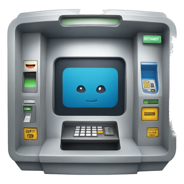 atm+robot sticker