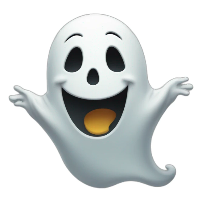 Happy ghost sticker