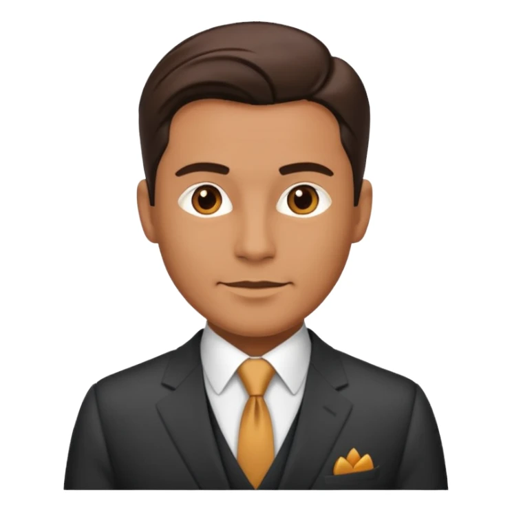 male 40 in cool suit sticker