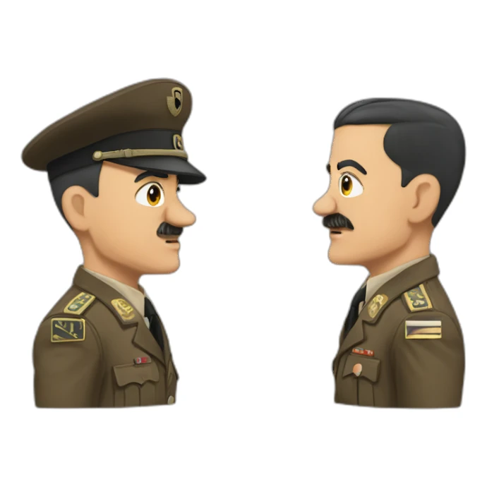 Hitler leve le bras sticker