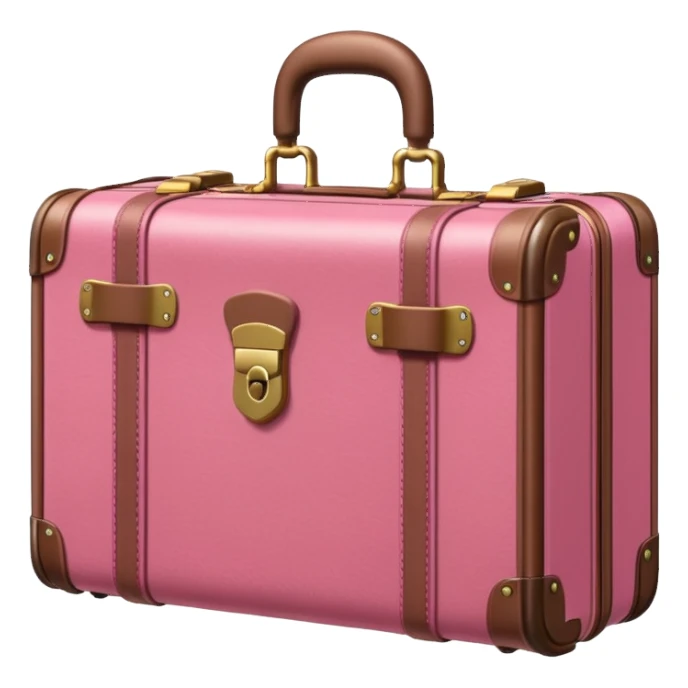 locked pink suitcase sticker