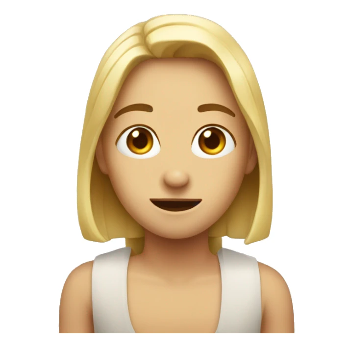 Hello with waiting face sticker