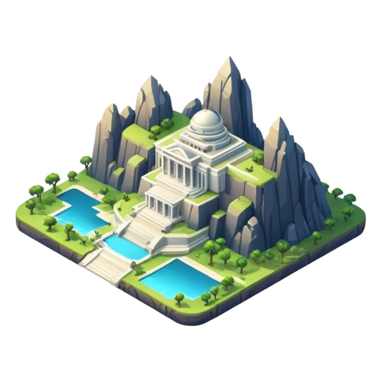 Luxurious rog  scenery  sticker