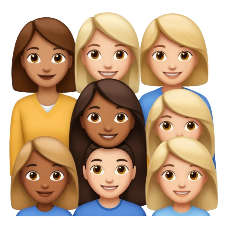 Make a croud of people sticker