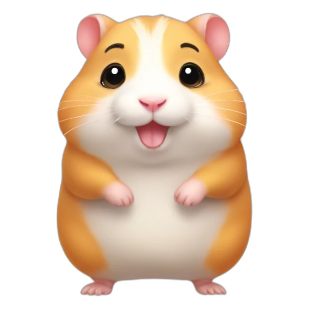 Cute little Chubby Hamster  sticker