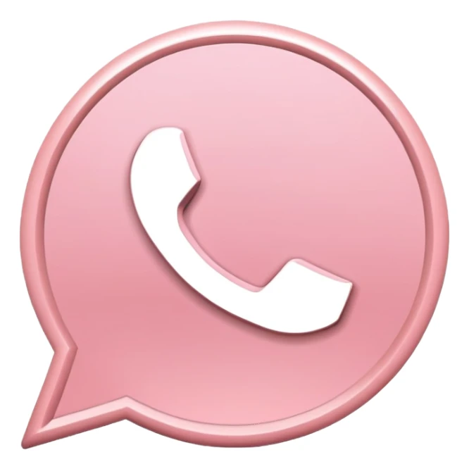 Light pink whatsapp sticker