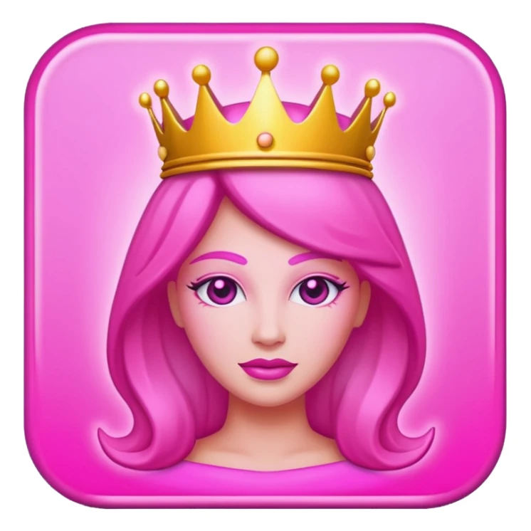 Pink queens sign  sticker