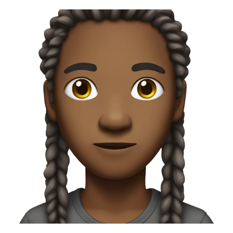 Skylar with dreads sticker