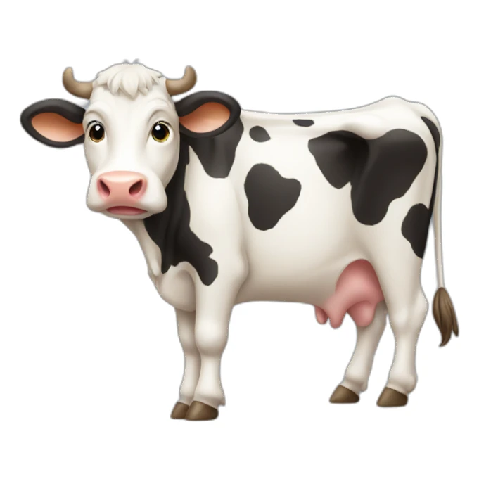 cow animal sticker
