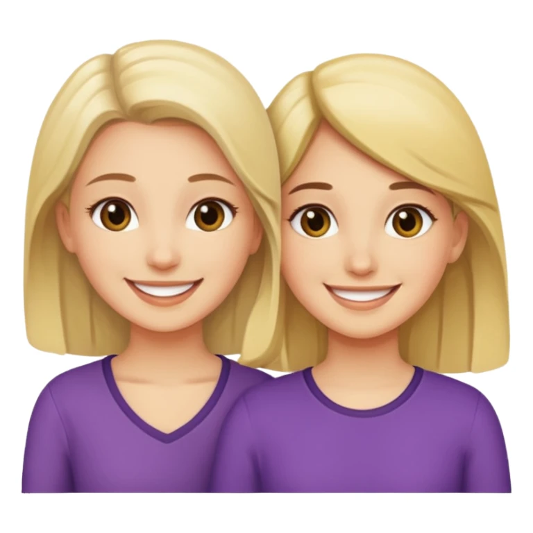 Two girls saying six seven sticker