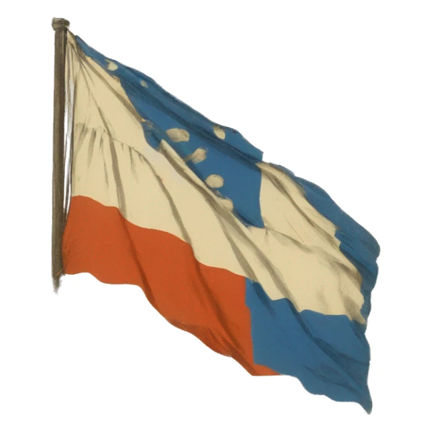 Drapeau commune paris 1871 sticker