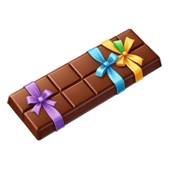 Chocolate bar multy colors sticker