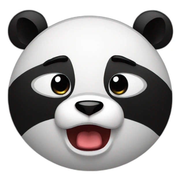 Panda angry sticker