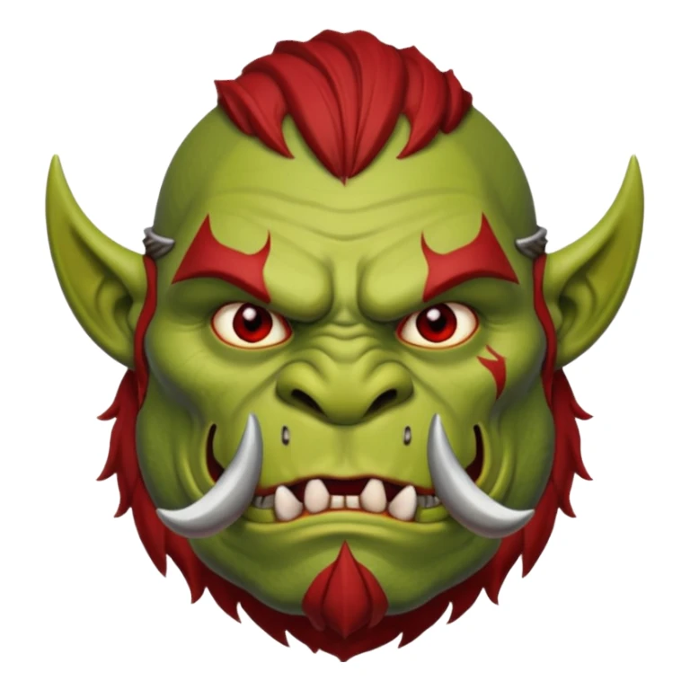 ORC DE ROSTO VERMELHO sticker