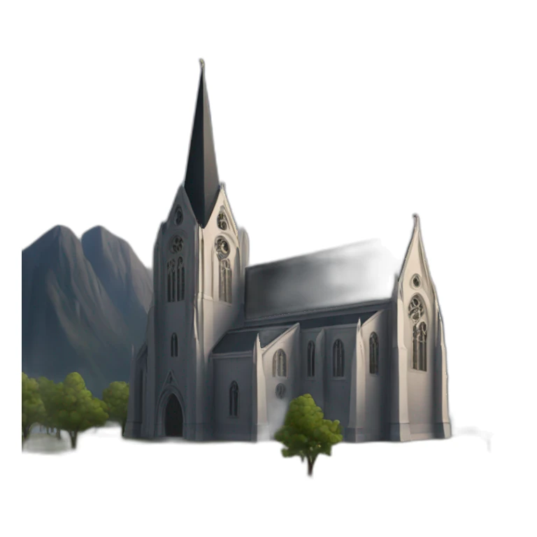 All Black cathedral sticker