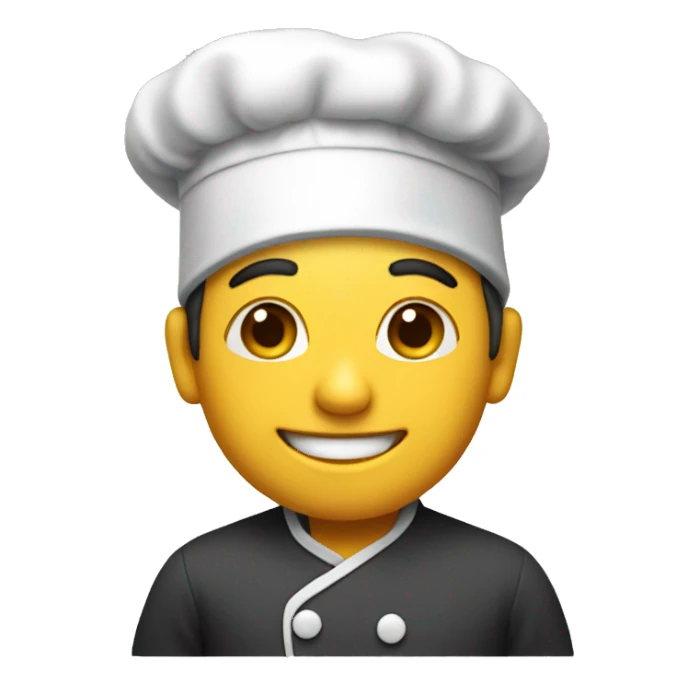 The cook is cooking sticker