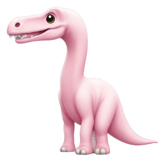 light pink Brachiosaurus sticker