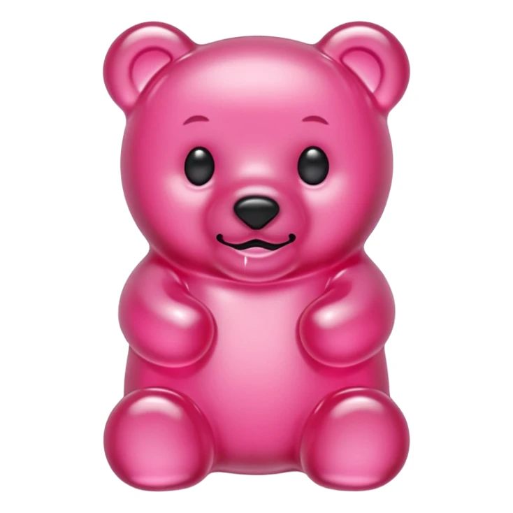pink gummy bear sticker