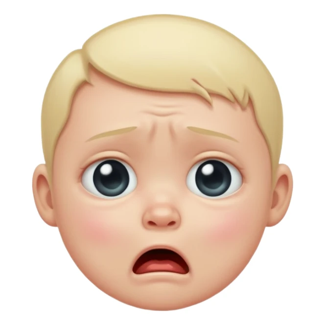 Baby crying sticker
