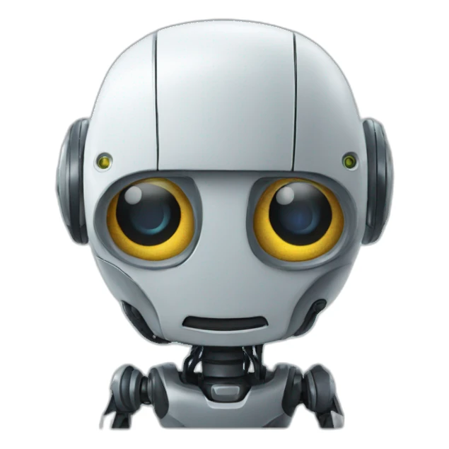 Robot with rivit sticker