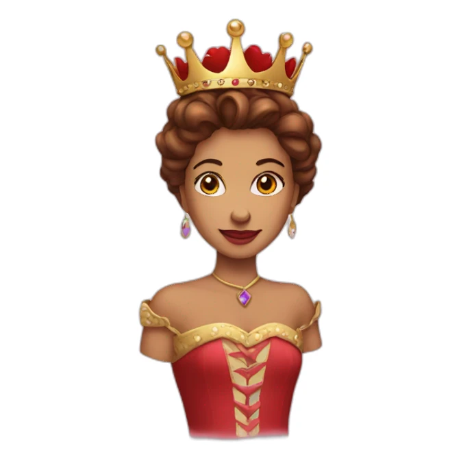 Queen heart sticker