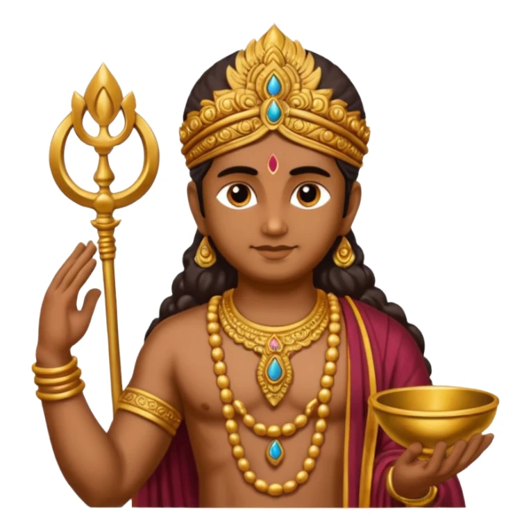 MURUGAN WITH IS VEL AND MAYIL sticker