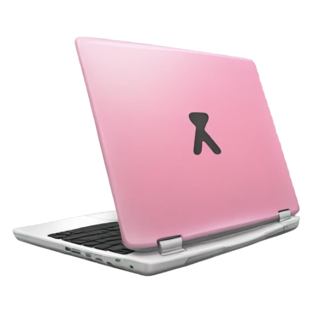 Pink laptop sticker