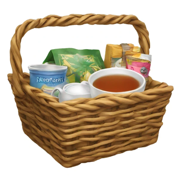 gift tea basket sticker