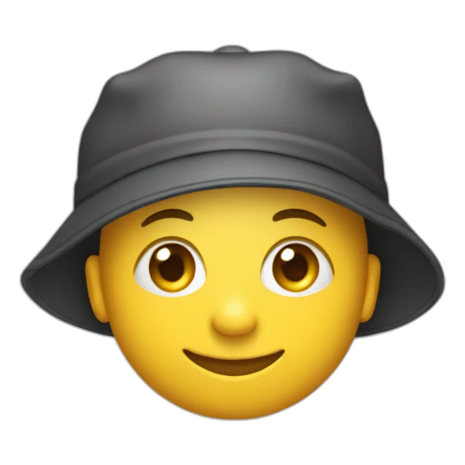 smiley pupil in school cap sticker