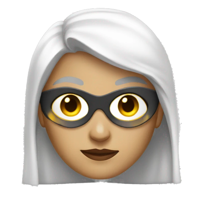 Superheld woman white sticker