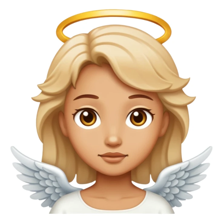 Light tan skin angel sticker