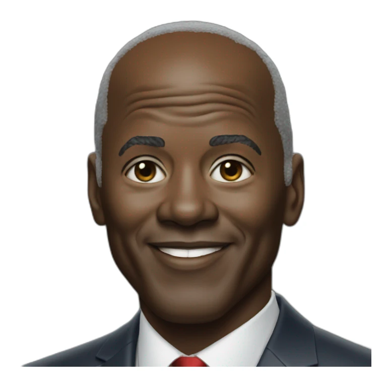 Michael Jordan as President sticker
