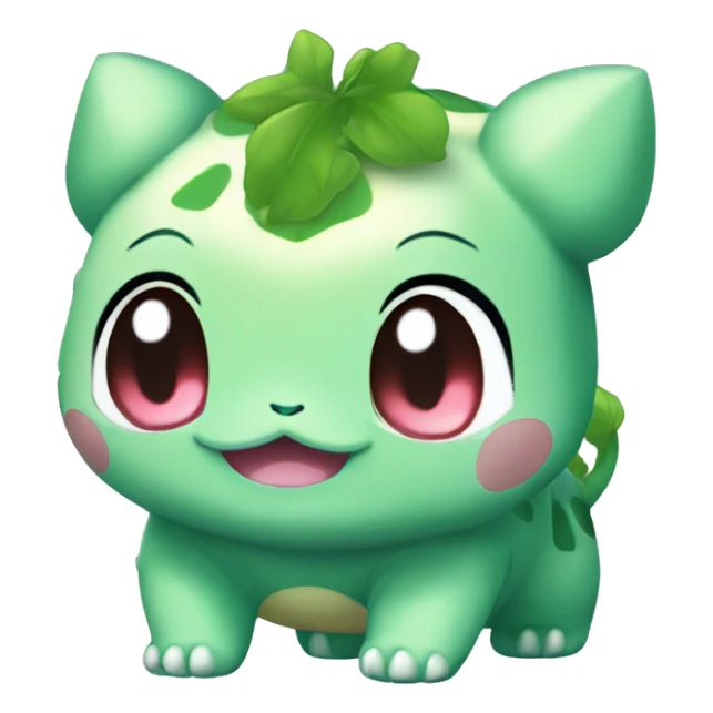 Kawaii Chibi Bulbasaur sticker