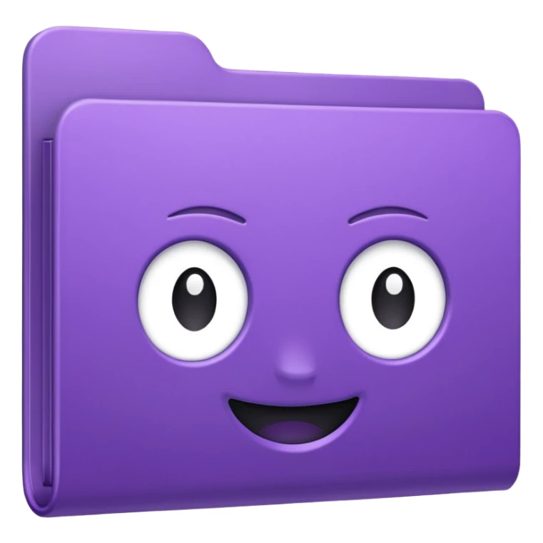 purple movies folder sticker