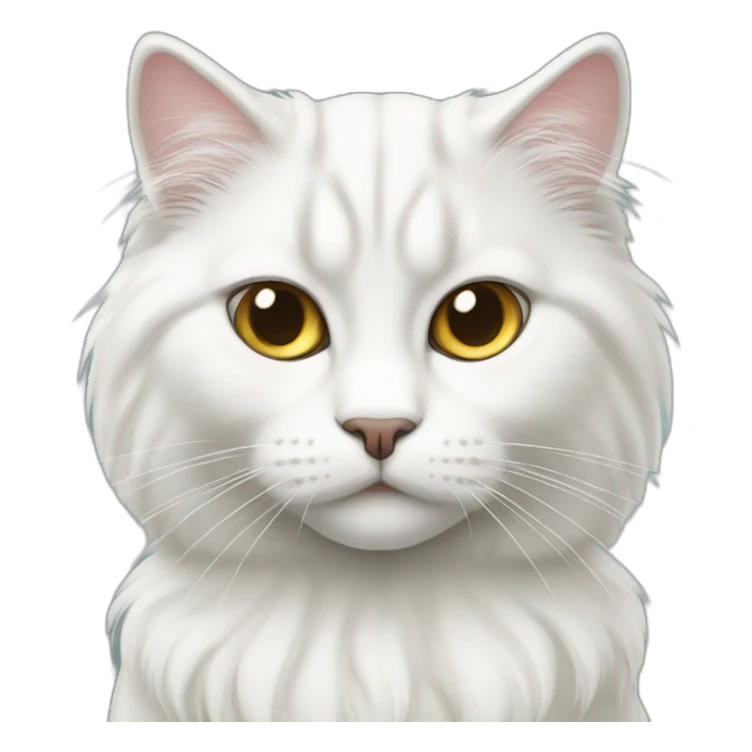 white siberian cat thief sticker