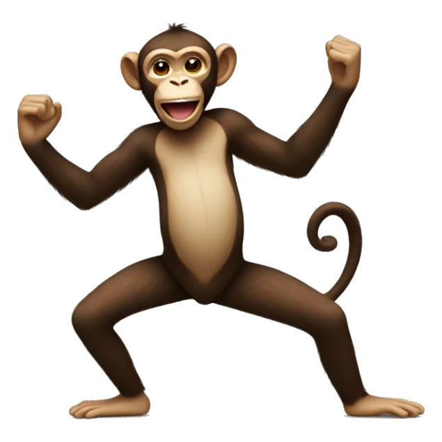 dancing monkey sticker