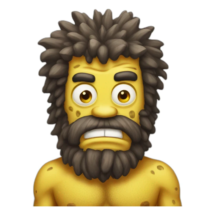 Caveman spongebob sticker