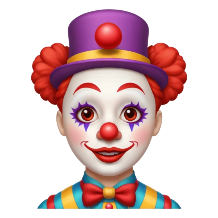 circus clown sticker
