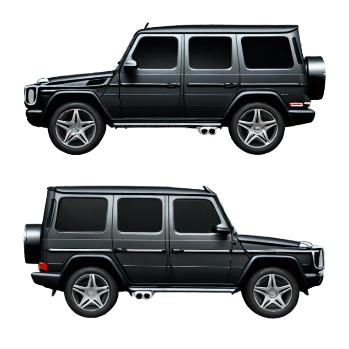 g wagon car mercedes black  sticker
