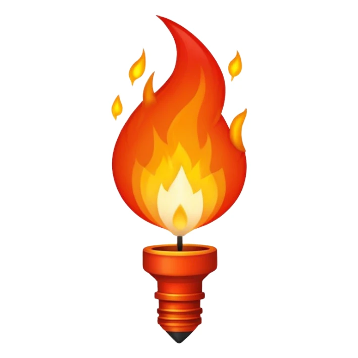 pouvoir ultime en feu sticker